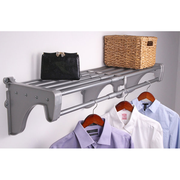 EZ SHELF from Tube Technology EZ Shelf DIY Expandable Closet Shelf
